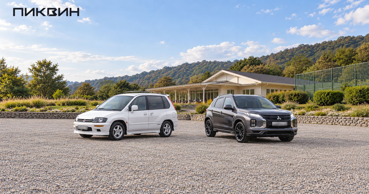 Компактвэн Mitsubishi RVR второго поколения и кроссовер RVR BLACK Edition.