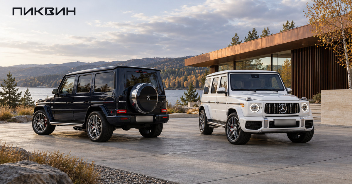 Mercedes-AMG G63 американских модельных 2018 и 2019 годов на сравнительной обложке.