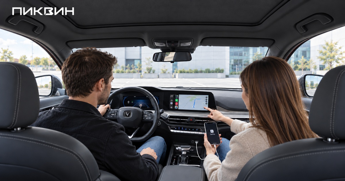 Проверка подключения телефона в Changan CS35PLUS перед покупкой
