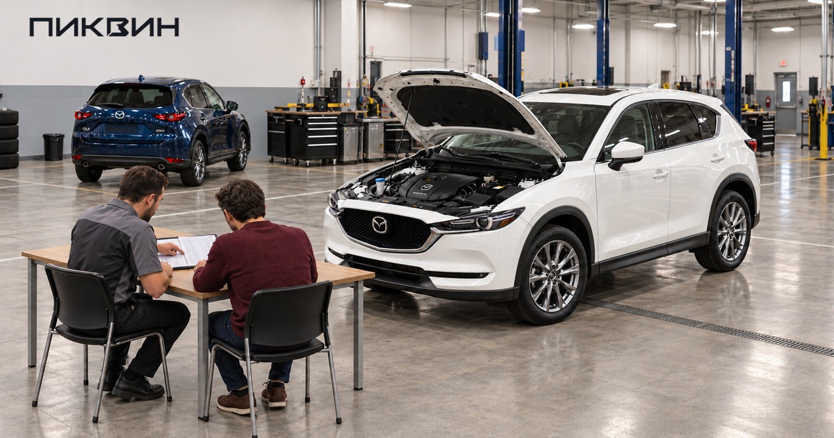 Обсуждение истории обслуживания Mazda CX-5 2021 модельного года перед покупкой.