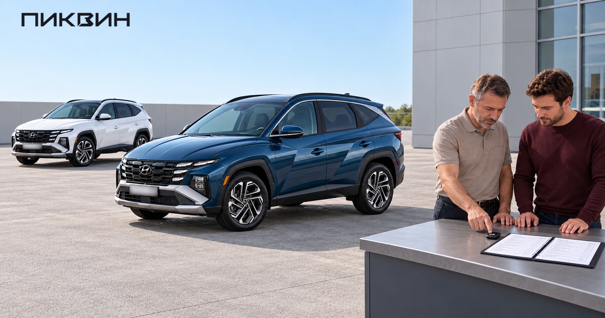 Проверка ключа и списка оснащения Hyundai Tucson Limited перед покупкой.