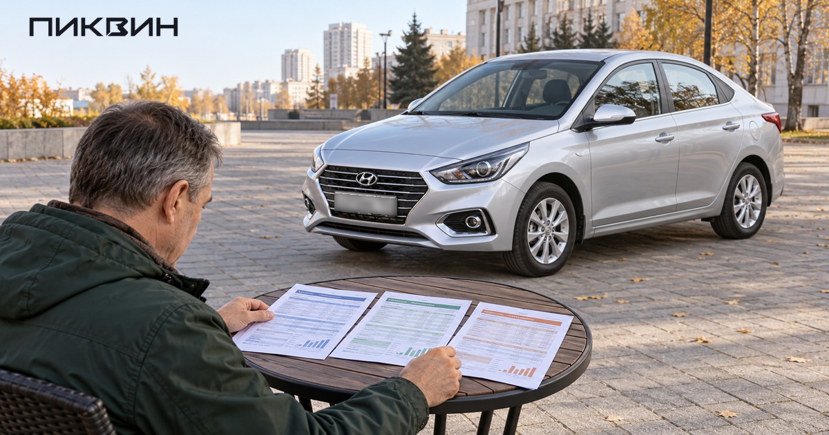 Владелец Hyundai Solaris сравнивает варианты продажи в Новосибирске.
