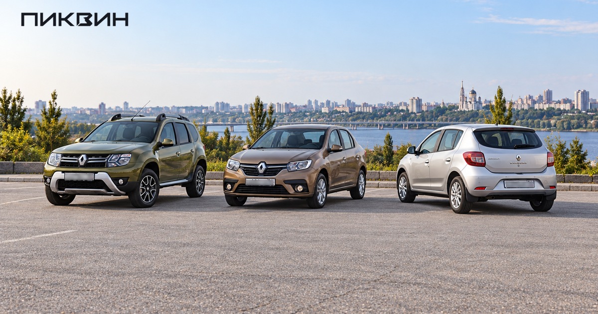 Duster первого поколения, Logan II и Sandero II на площадке выбора Renault