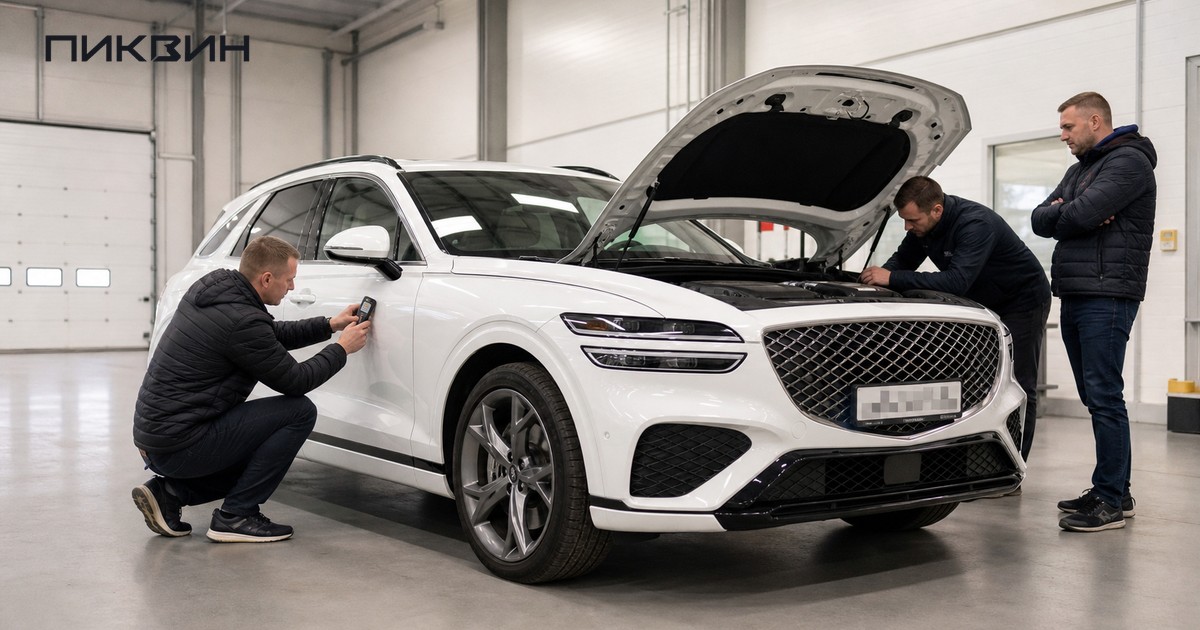 Как проверить Genesis GV70 из Кореи перед покупкой