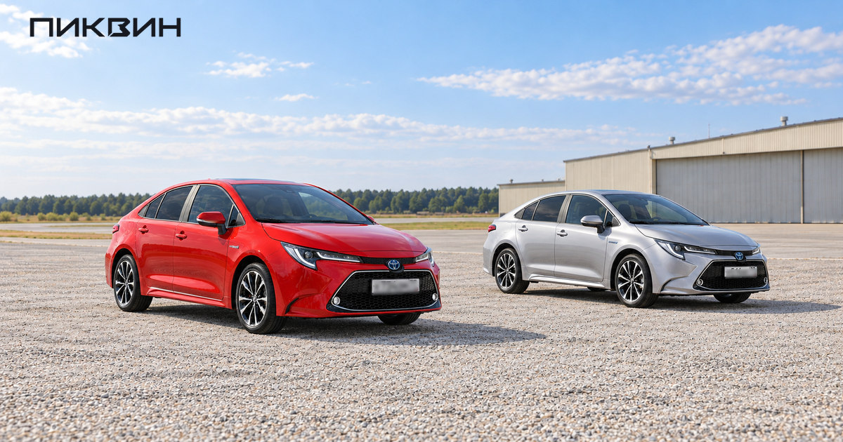Два седана Toyota Levin Hybrid поколения TNGA