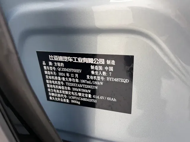 BYD FangChengBao Leopard 8 — Фото автомобиля 21