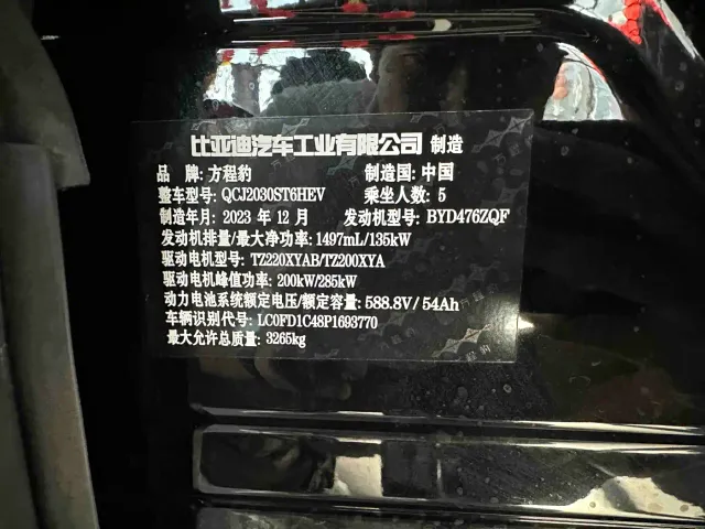 BYD FangChengBao Leopard 5 — Фото автомобиля 12