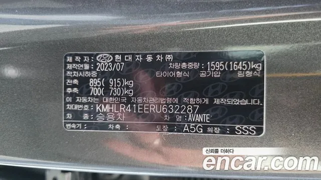 Hyundai AVANTE Новый Avante (CN7) — Фото автомобиля 18