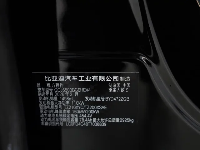 BYD FangChengBao Titanium 7 — Фото автомобиля 23