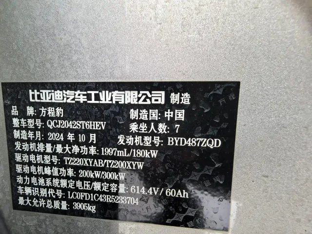 BYD FangChengBao Leopard 8 — Фото автомобиля 18