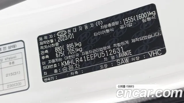 Hyundai AVANTE Avante (CN7) — Фото автомобиля 12