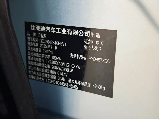 BYD FangChengBao Leopard 8 — Фото автомобиля 16