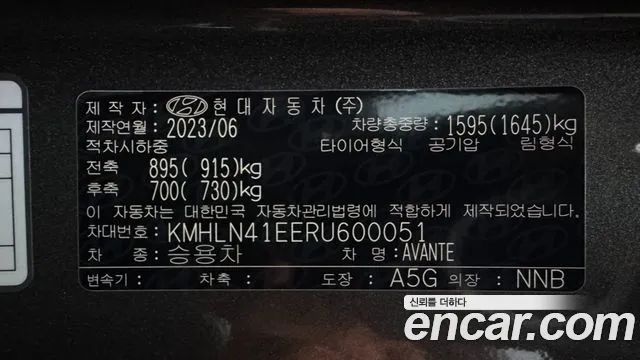 Hyundai AVANTE Новый Avante (CN7) — Фото автомобиля 20