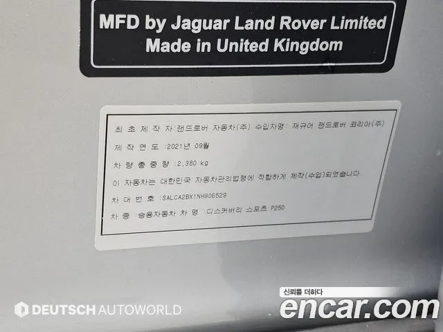 Land Rover Discovery Sport Generation 2 — Фото автомобиля 20