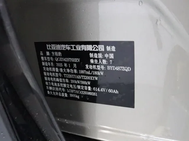 BYD FangChengBao Leopard 8 — Фото автомобиля 22